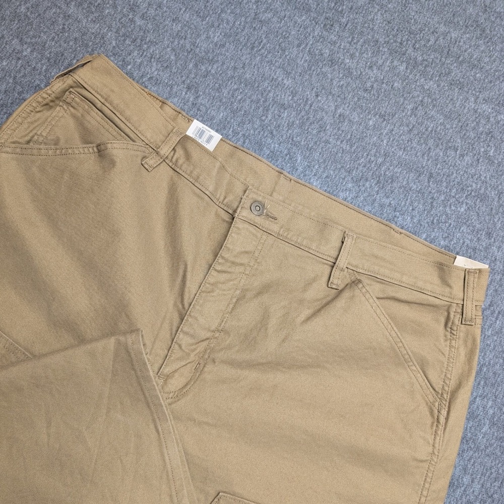 Levi's 565 Double Knee Pants Men 44x32 Tan Workwear Utility Straight Leg